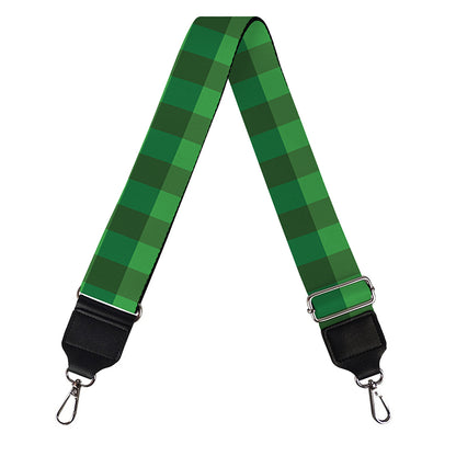 Green Tartan Saint Patrick's Day Print Bag Strap