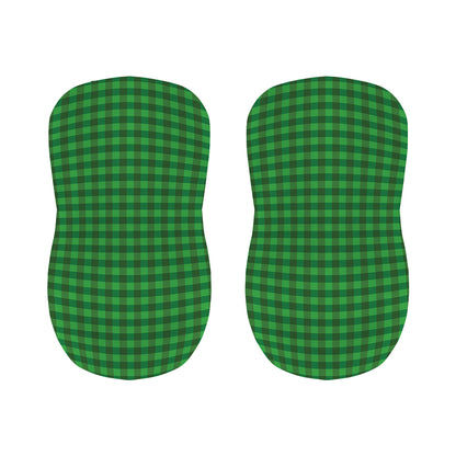 Green Tartan Saint Patrick's Day Print Bar Stool Covers