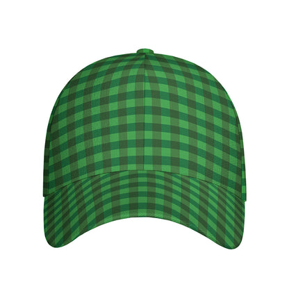 Green Tartan Saint Patrick's Day Print Baseball Cap