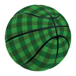 Green Tartan Saint Patrick's Day Print Basketball