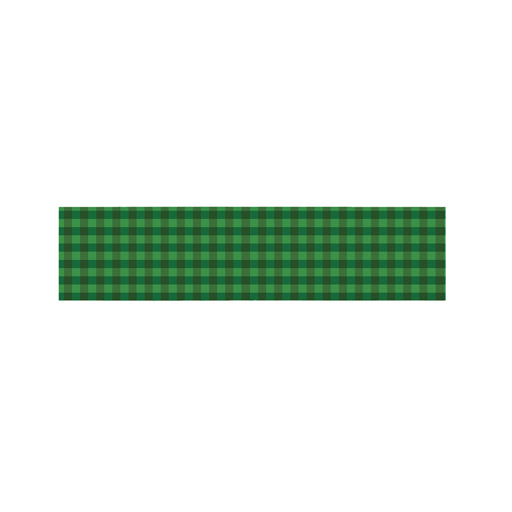 Green Tartan Saint Patrick's Day Print Bed Runner