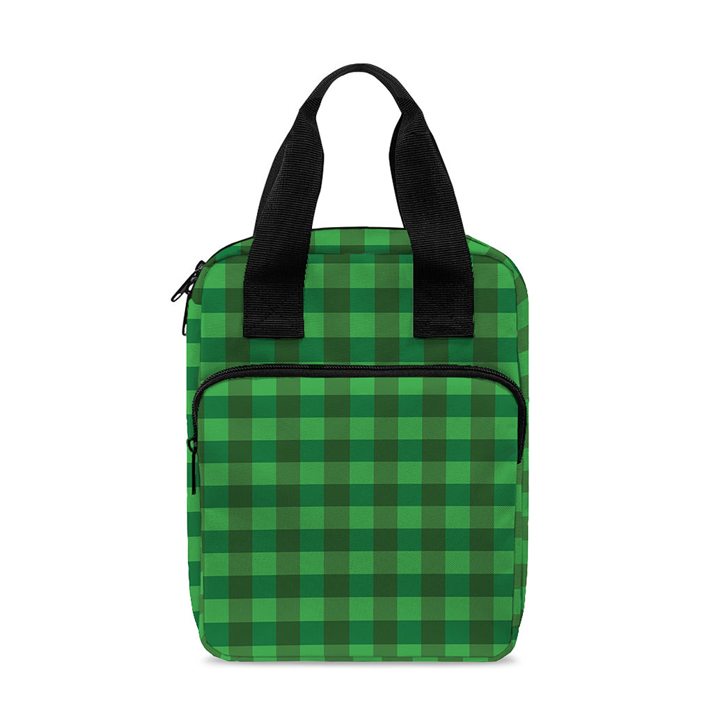 Green Tartan Saint Patrick's Day Print Bible Tote Bag