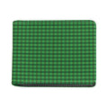 Green Tartan Saint Patrick's Day Print Bifold Wallet