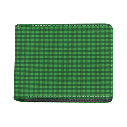 Green Tartan Saint Patrick's Day Print Bifold Wallet