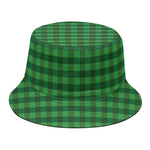 Green Tartan Saint Patrick's Day Print Bucket Hat
