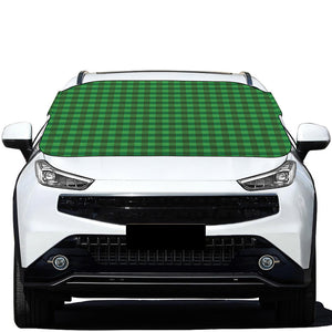 Green Tartan Saint Patrick's Day Print Car Windshield Snow Cover