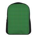 Green Tartan Saint Patrick's Day Print Casual Backpack