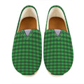 Green Tartan Saint Patrick's Day Print Casual Shoes
