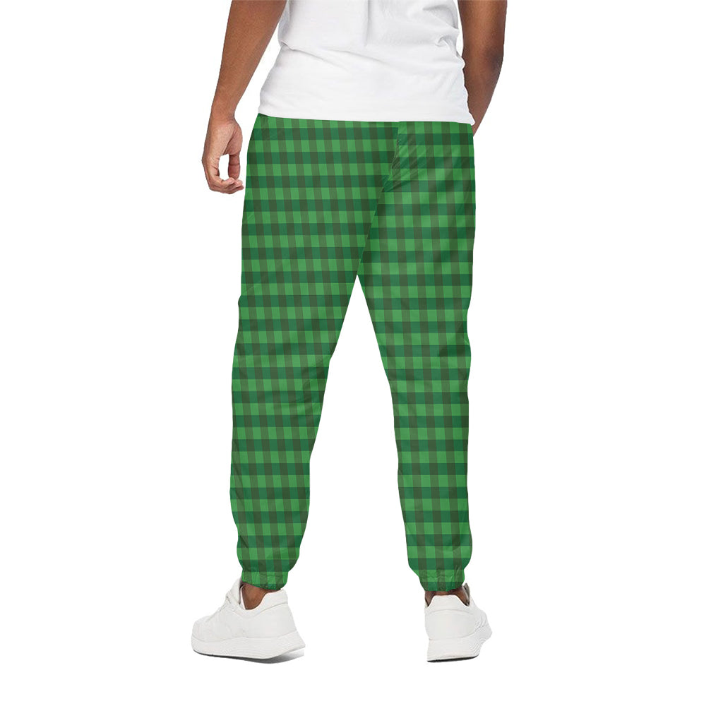 Green Tartan Saint Patrick's Day Print Cotton Pants