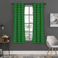 Green Tartan Saint Patrick's Day Print Grommet Curtain Panels