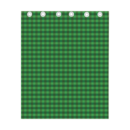 Green Tartan Saint Patrick's Day Print Curtain