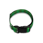 Green Tartan Saint Patrick's Day Print Dog Collar