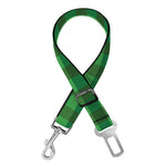 Green Tartan Saint Patrick's Day Print Dog Seat Belt