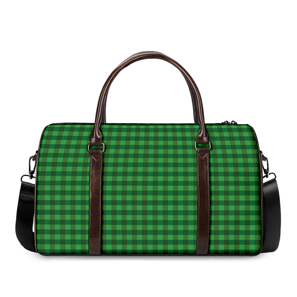 Green Tartan Saint Patrick's Day Print Duffle Bag
