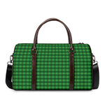 Green Tartan Saint Patrick's Day Print Duffle Bag