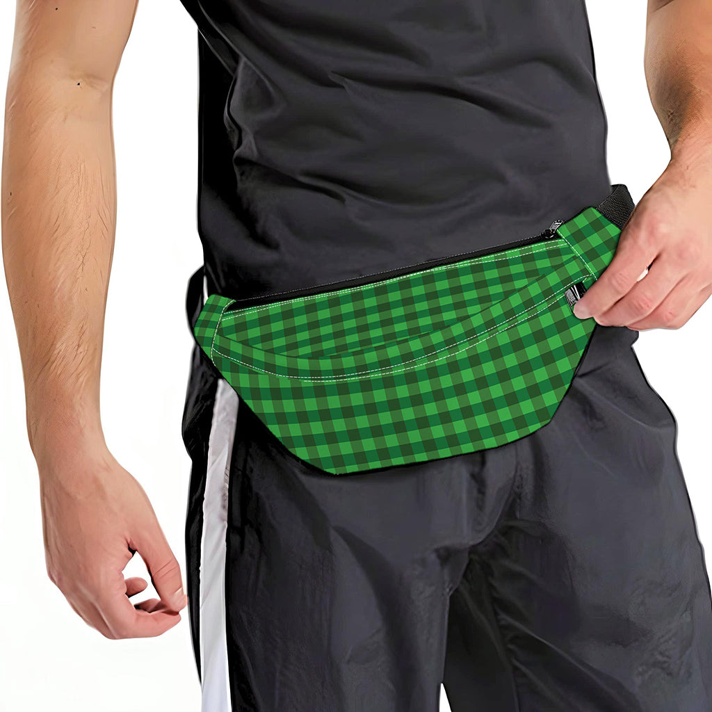 Green Tartan Saint Patrick's Day Print Fanny Pack