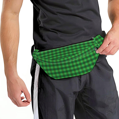 Green Tartan Saint Patrick's Day Print Fanny Pack