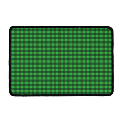 Green Tartan Saint Patrick's Day Print Kitchen Mat
