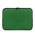 Green Tartan Saint Patrick's Day Print Laptop Sleeve
