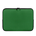 Green Tartan Saint Patrick's Day Print Laptop Sleeve