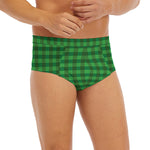 Green Tartan Saint Patrick's Day Print Men's Briefs