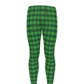 Green Tartan Saint Patrick's Day Print Men's Leggings