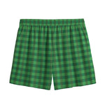Green Tartan Saint Patrick's Day Print Mesh Shorts