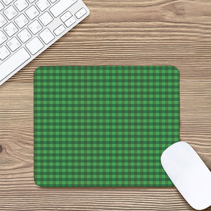 Green Tartan Saint Patrick's Day Print Mouse Pad