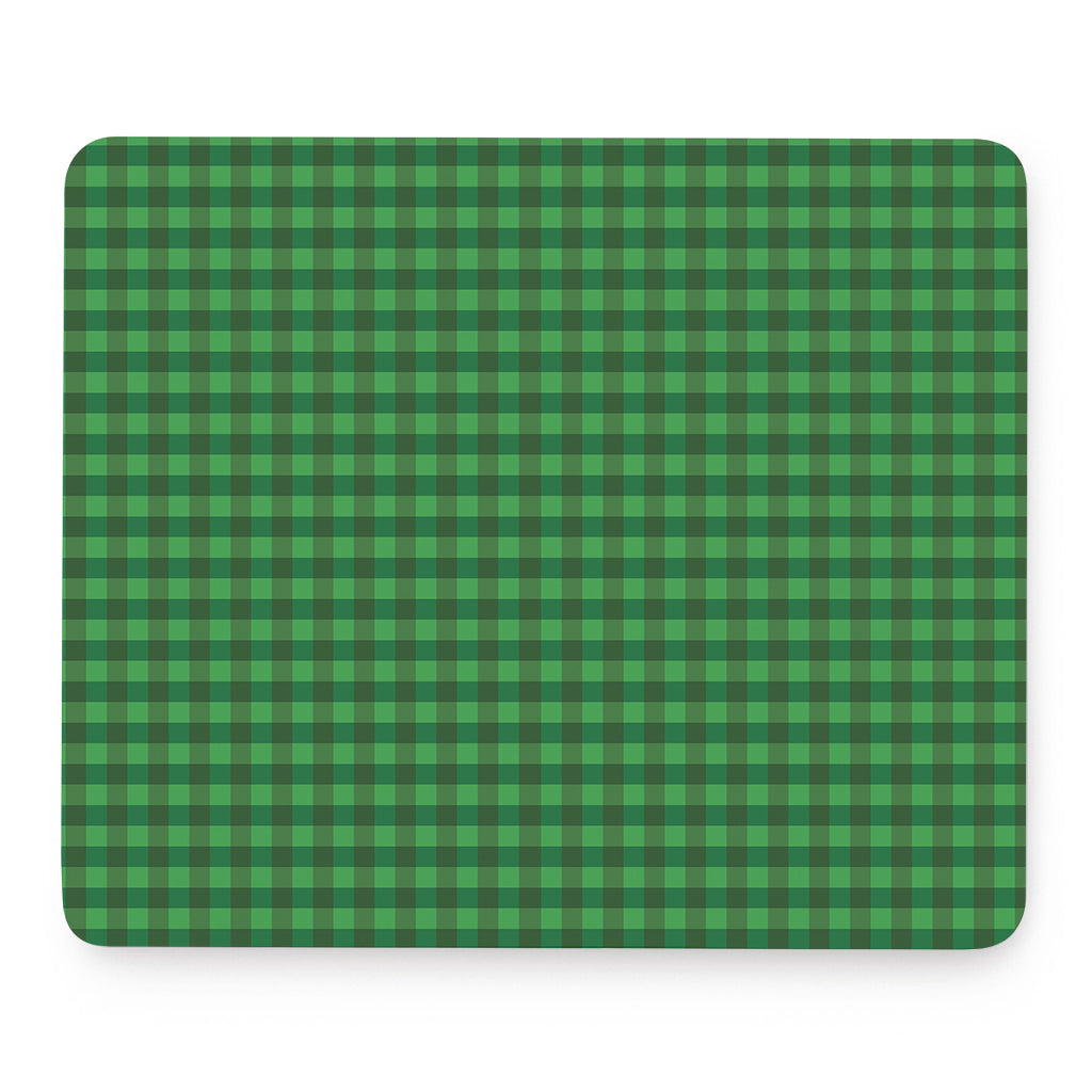 Green Tartan Saint Patrick's Day Print Mouse Pad