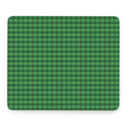 Green Tartan Saint Patrick's Day Print Mouse Pad