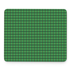 Green Tartan Saint Patrick's Day Print Mouse Pad