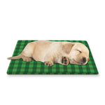 Green Tartan Saint Patrick's Day Print Pet Cooling Mat Cover