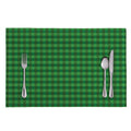 Green Tartan Saint Patrick's Day Print Placemat