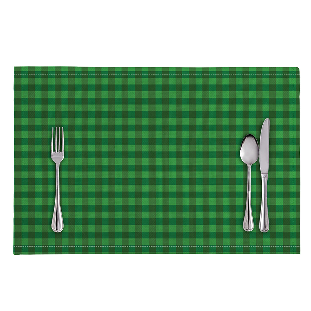 Green Tartan Saint Patrick's Day Print Placemat