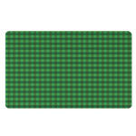 Green Tartan Saint Patrick's Day Print Polyester Doormat