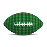 Green Tartan Saint Patrick's Day Print Rugby Ball