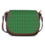 Green Tartan Saint Patrick's Day Print Saddle Bag