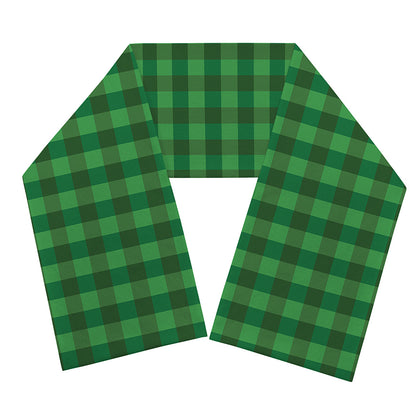 Green Tartan Saint Patrick's Day Print Scarf