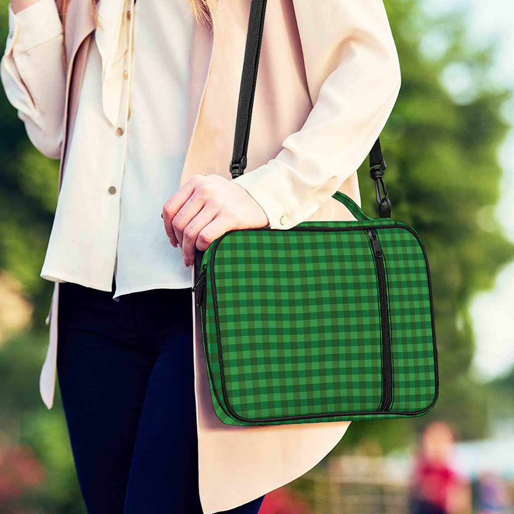 Green Tartan Saint Patrick's Day Print Shoulder Strap Bible Bag