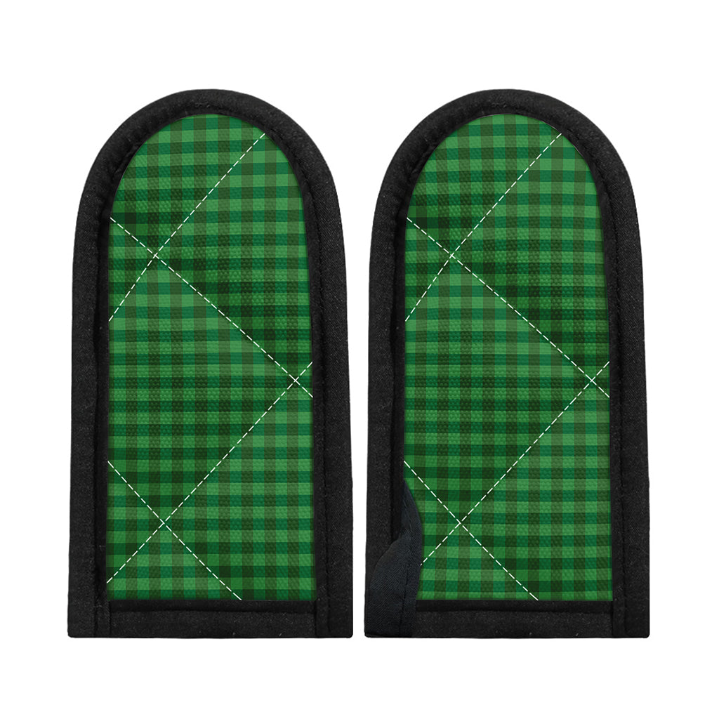 Green Tartan Saint Patrick's Day Print Skillet Handle Cover