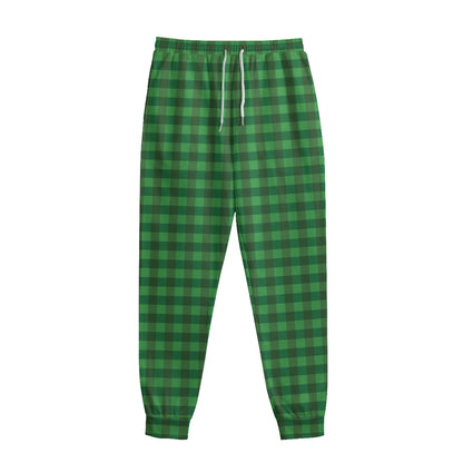 Green Tartan Saint Patrick's Day Print Sweatpants