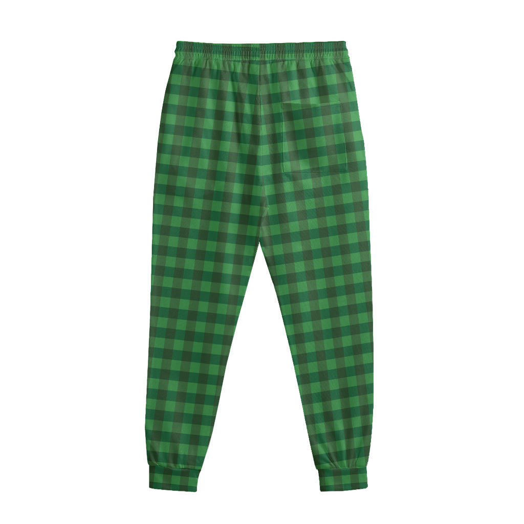 Green Tartan Saint Patrick's Day Print Sweatpants