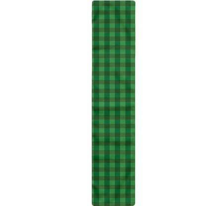 Green Tartan Saint Patrick's Day Print Table Runner