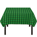 Green Tartan Saint Patrick's Day Print Tablecloth