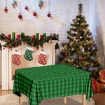 Green Tartan Saint Patrick's Day Print Tablecloth