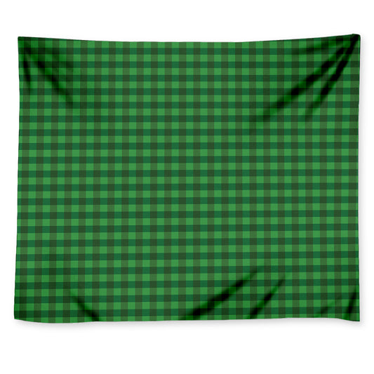 Green Tartan Saint Patrick's Day Print Tapestry