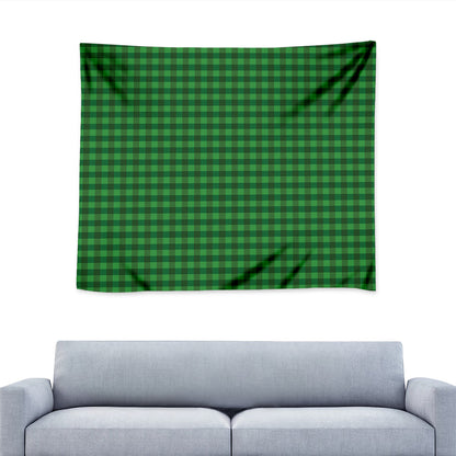 Green Tartan Saint Patrick's Day Print Tapestry