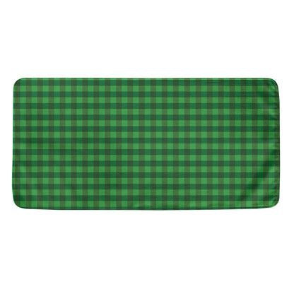 Green Tartan Saint Patrick's Day Print Towel