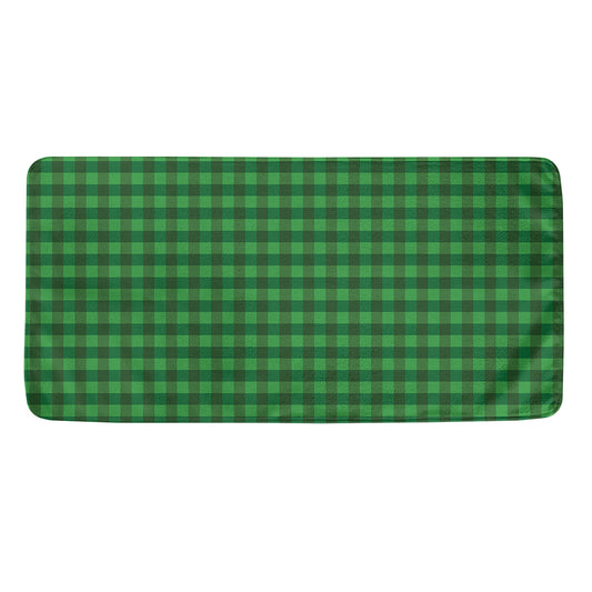Green Tartan Saint Patrick's Day Print Towel