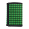 Green Tartan Saint Patrick's Day Print Trifold Wallet